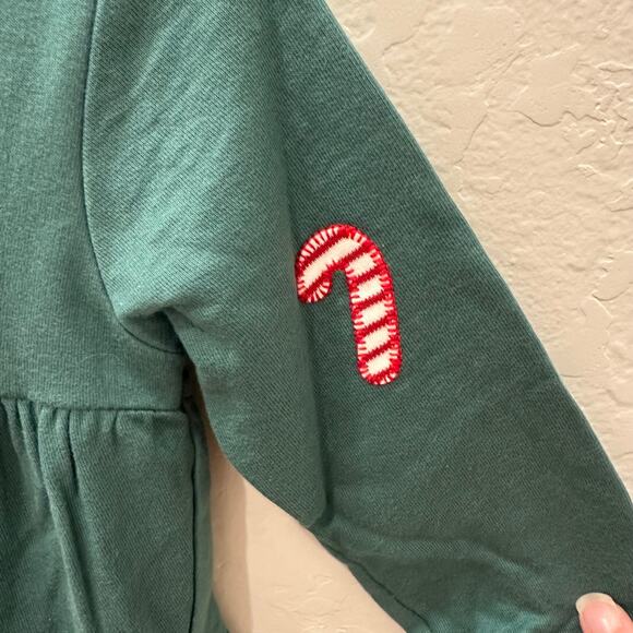 John Lewis Green Christmas Tree Dress - Picture 6 of 11